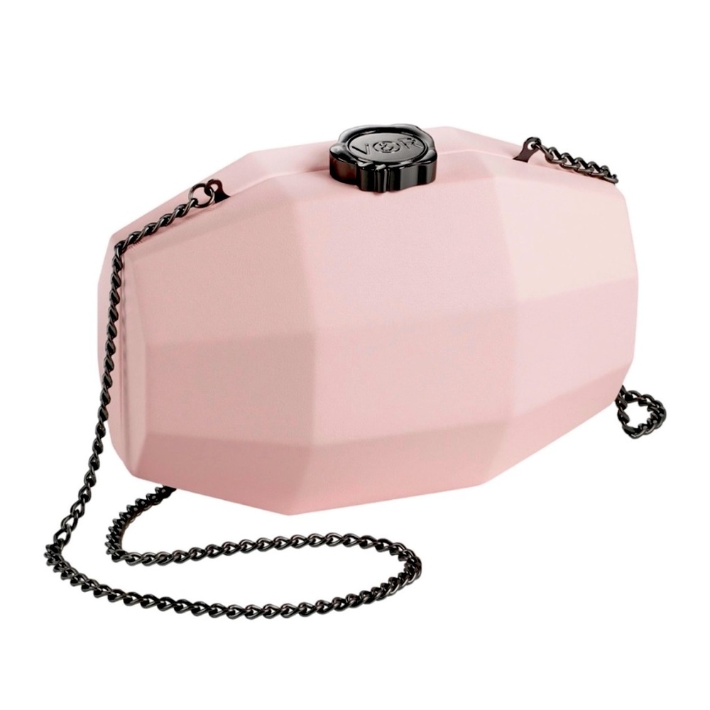 New Viktor & Rolf Light Blush Pink Designer Clutch